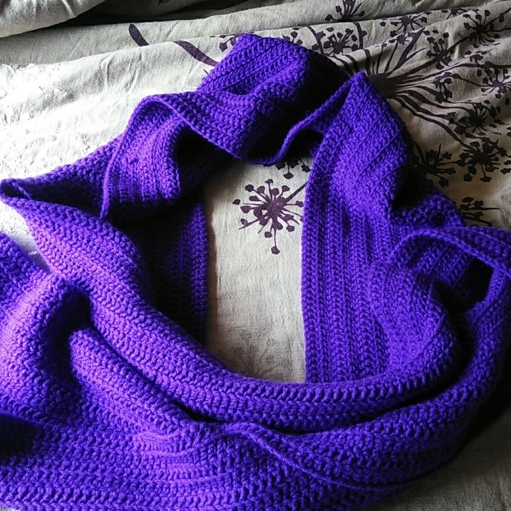 Hooded scarf handmade